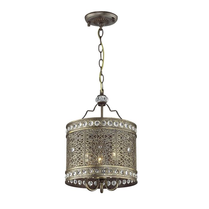 Светильник "Karma" 3xE14 40Вт золотисто-коричневый 27x27x49см