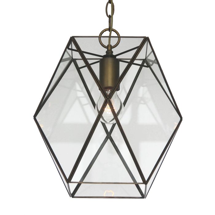 Светильник "Shatir" 1x60Вт E27 бронза 225x225x45см