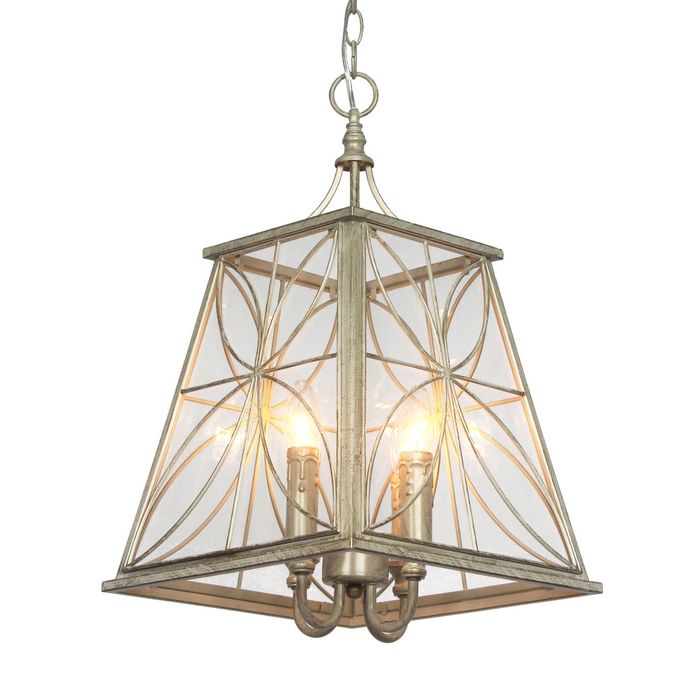 Люстра 1630-4P "Mirma" 4xE14 40W золотисто-белый 32x32x60 см