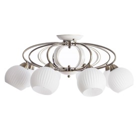 

Люстра A6342PL-8WG "Ellisse" 8x60W E27 75x75x32 см