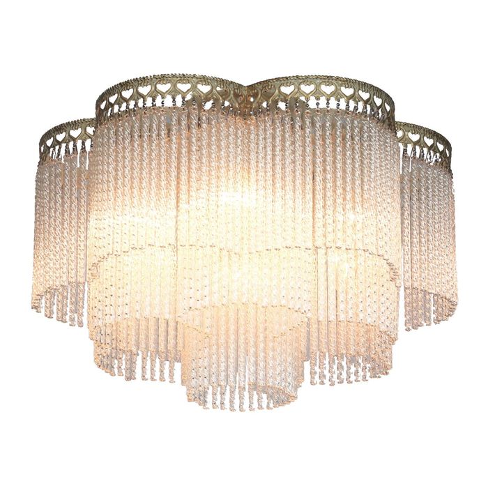 Люстра 1632-6U "Barhan" 6xE14 40W золотисто-белый 46x46x28,5 см