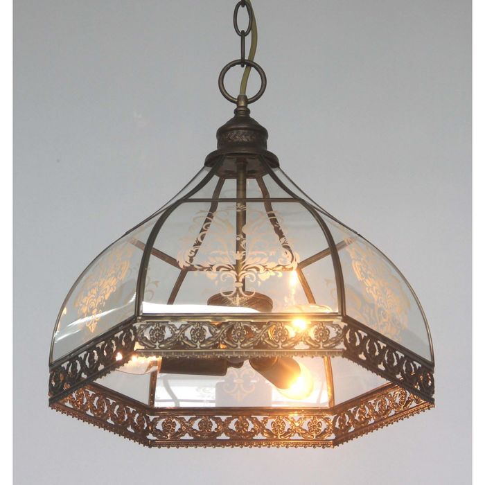 Люстра 1634-3P "Sandal" 3xE14 40W коричневый 36x36x34,5 см