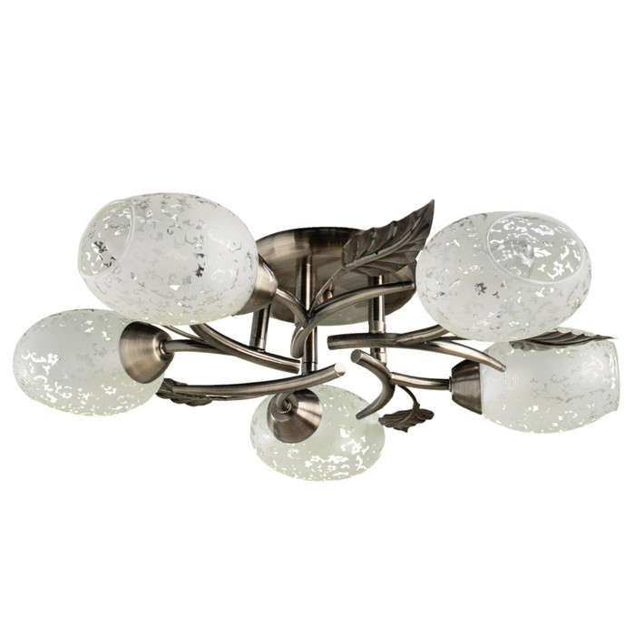 Люстра A6157PL-5AB "Anetta" 5x60W E14 52x52x12 см