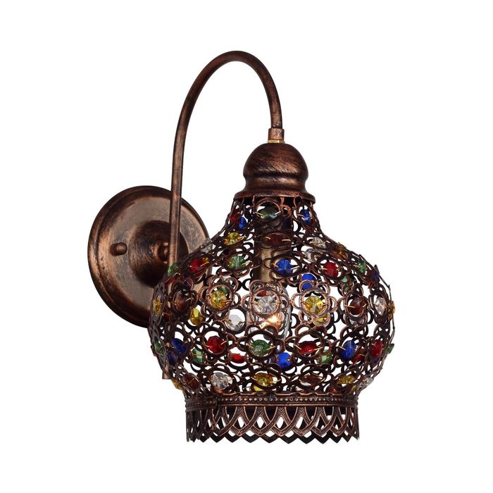 Бра 1666-1W "Latifa" 1xE27 40W коричневый 20x30x32 см