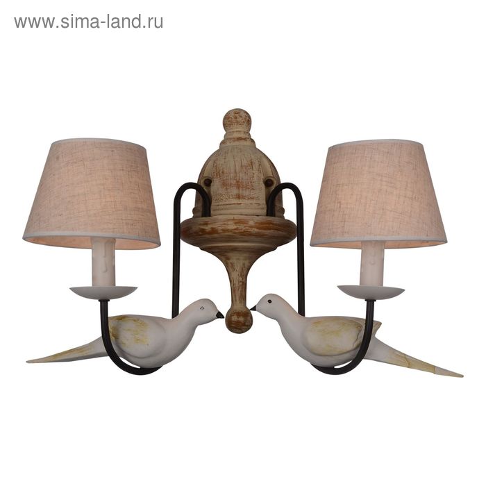 

Бра 1594-2W Birds 2xE14, 40W чёрный 28x42x44 см