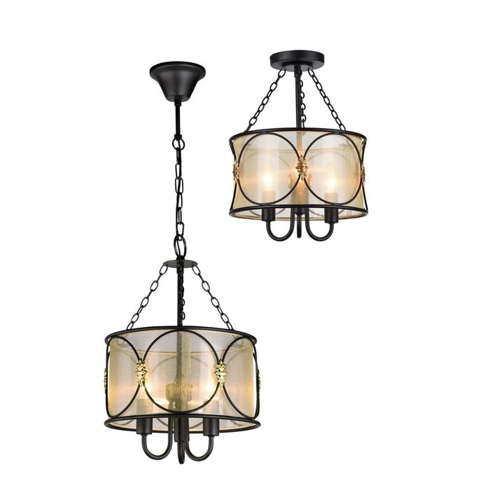 Светильник "Dubai" 3x40Вт Е14 коричневый 30x30x45см