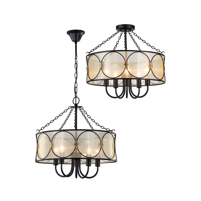 Светильник "Dubai" 5x40Вт Е14 коричневый 50x50x495см