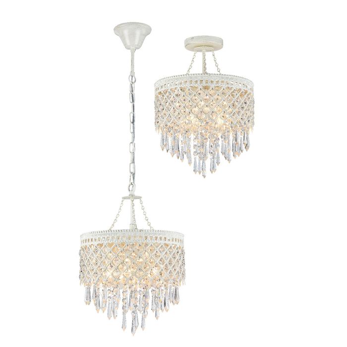 Светильник "Rabat" 5x40Вт Е14 белый 30x30x48см