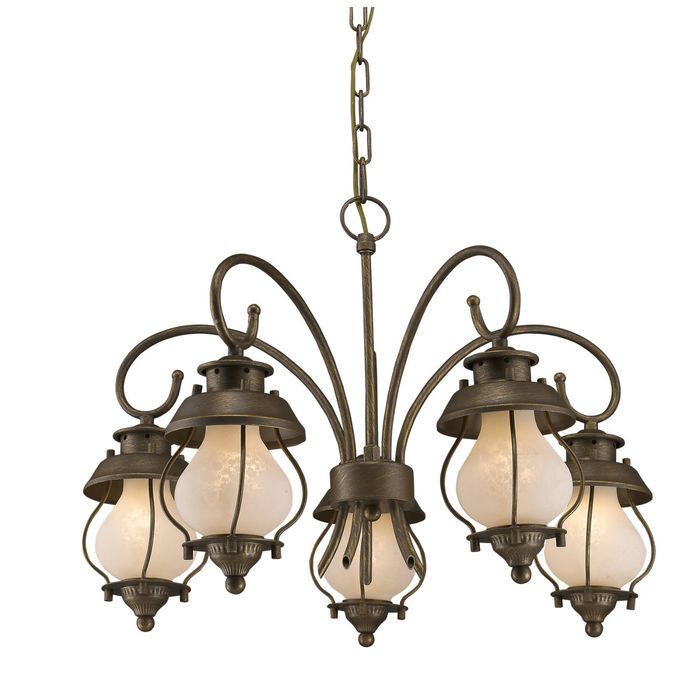 Люстра 1460-5P "Lucciola" 5xE14 40W золотисто-коричневый 58x58x42 см