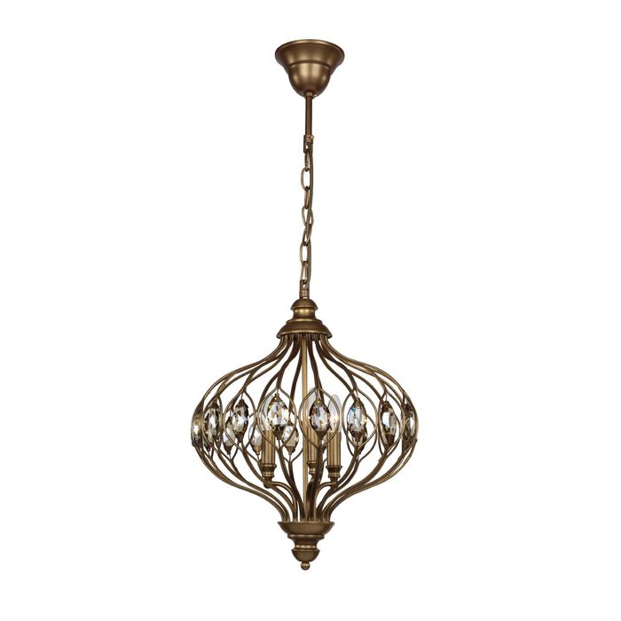 Люстра 1382-3P "Fes" 3xE14 40W коричневый 40x40x54 см