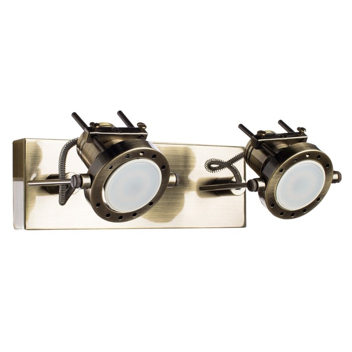 Спот "Costruttore" 2x50W GU10 бронза 15x27x8 см