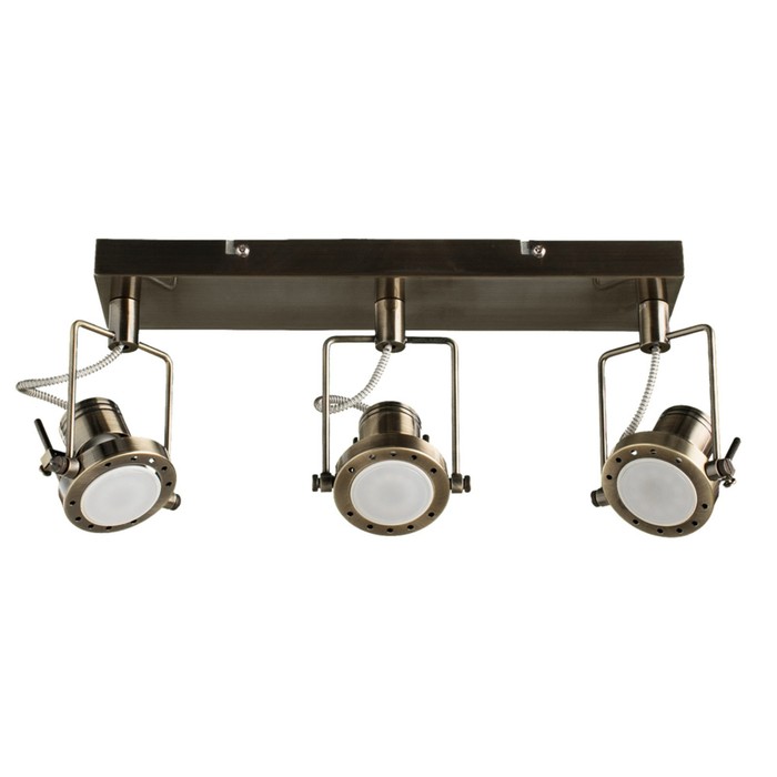 Спот "Costruttore" 3x50W GU10 бронза 15x40x8 см