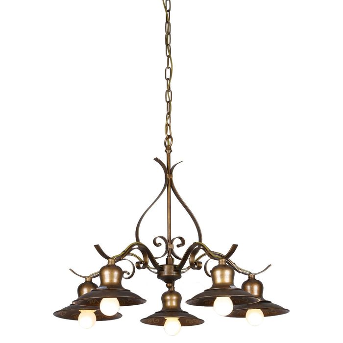 Люстра 1213-5P "Magrib" 5xE27 60W золото 61x61x47 см