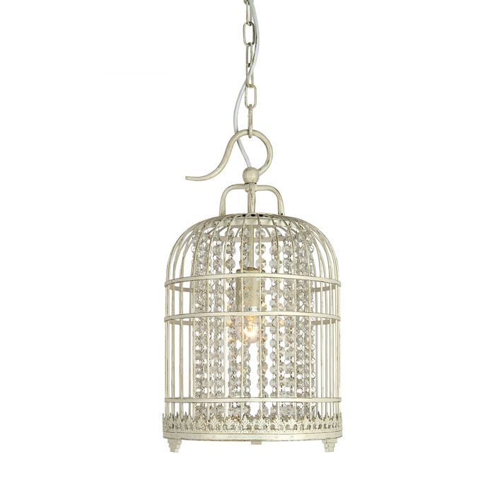 Светильник 1249-1P "Cage" 1xE27 60Вт белый 25x25x46см