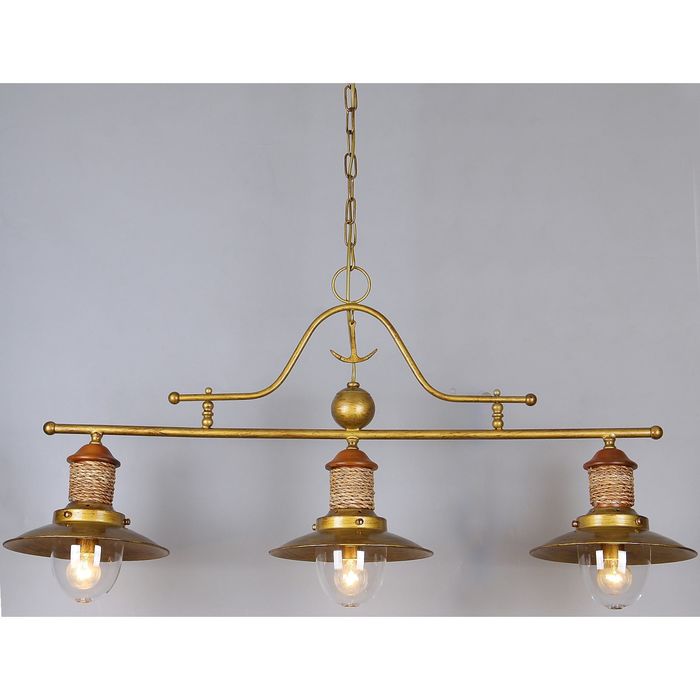 Люстра 1216-3P "Sole" 3xE14 40W золотисто-коричневый 22x91x45,5 см