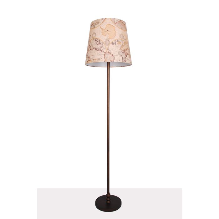 Торшер 1122-1F "Mappa" 1xE27 60W коричневый 40x40x165 см