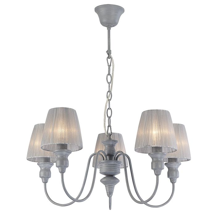Люстра 1352-5P "Mirage" 5xE14 40W серый 61x61x67 см