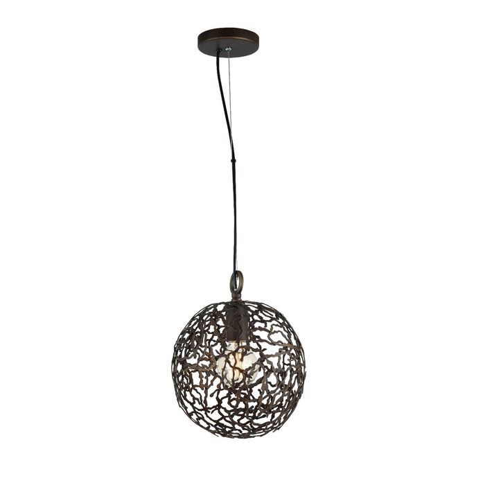 Люстра подвес "Sockel" 1xE27 60W темно-коричневый 25x25x25 см