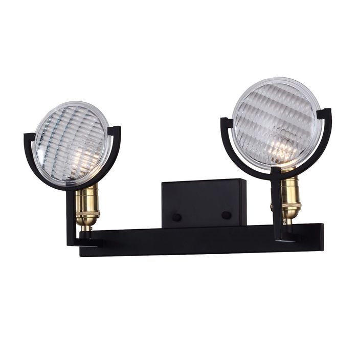 Бра 1721-2W "Fara" 2xE27 40W черный 42x14x22 см