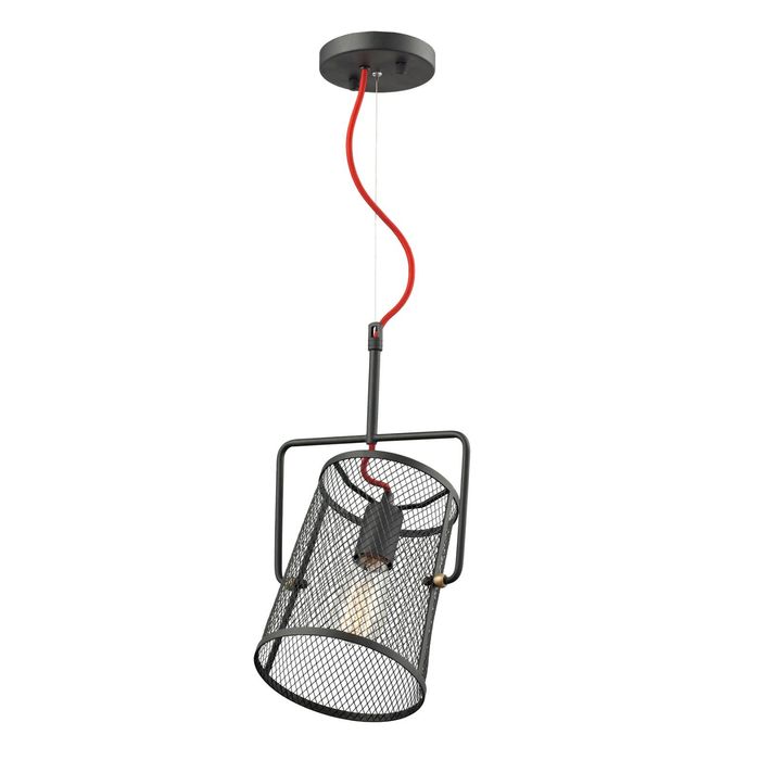 Люстра 1718-1P "Garn" 1xE27 60W черный 18x23x40 см