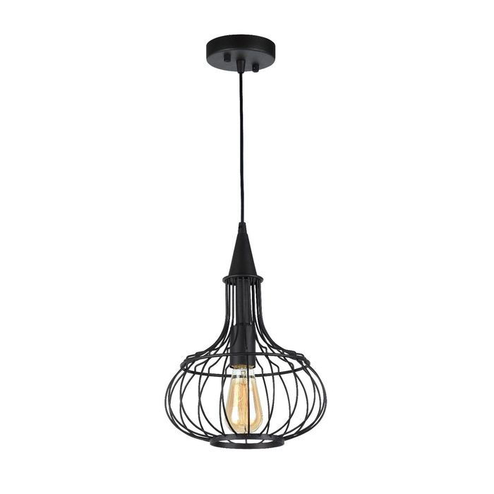 Люстра подвес "Ellipse" 1xE27 60W черный 27x27x41 см