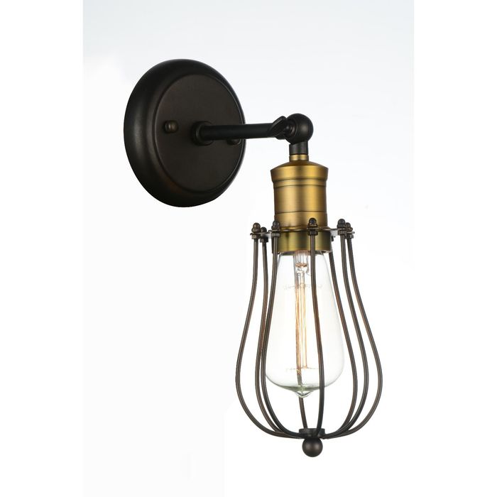 Бра 1590-1W "Dock" 1xE27 40W кофейный мат./бронза 12x19x34 см