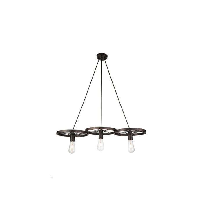 Люстра подвес "Fahrrad" 3xE27 60W коричневый 60x60x10,5 см