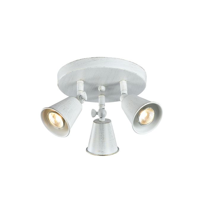 Спот "Glocke" 3xGU10 35W белый 22x22x18,3 см