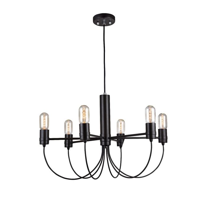 Люстра 1522-6P "Nano" 6xE27 60W коричневый 63x63x40 см