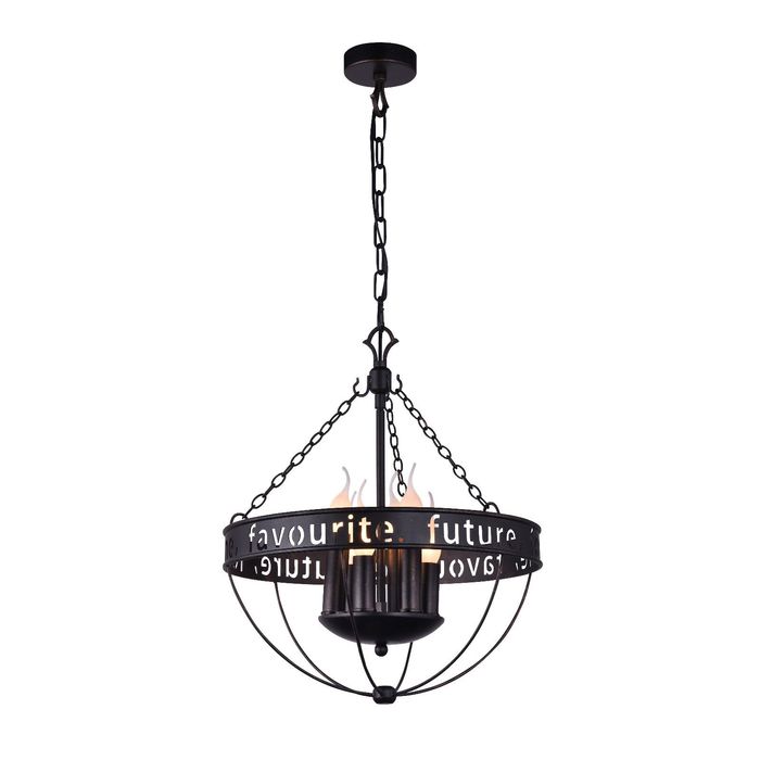 Люстра 1502-6P "Fortune" 6xE14 40W черный 41x41x46 см