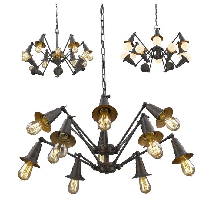 Люстра 1476-12P "Spider" 12xE27 60W 1476-12P 69x69x53 см