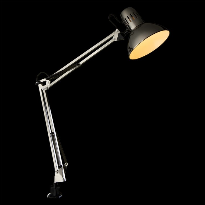 фото Настольная лампа senior 1x40w e27 никель 17x17x85 см arte lamp