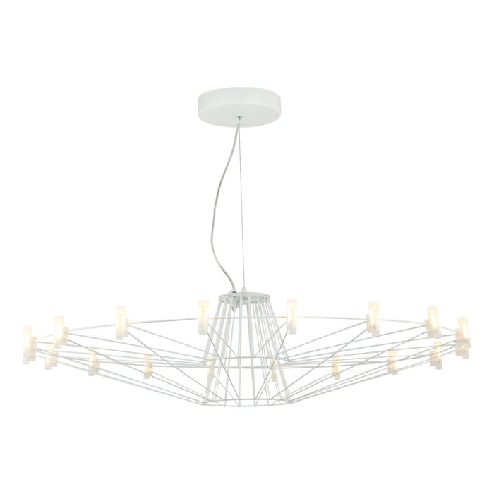 Люстра 1637-18P "Salute" 18xLED  36W белый 102x102x27 см