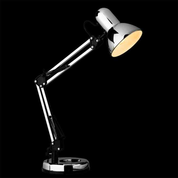 фото Настольная лампа junior 1x40w e27 хром 15x35x61 см arte lamp