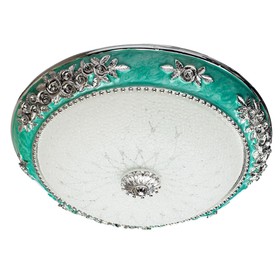 

Светильник "Torta Lux" 2x60W E27 бирюзовый 40x40x10 см