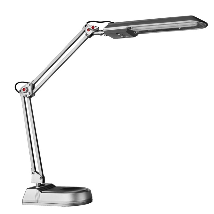 Настольная лампа Desk 1x11W G23 серебро 14x60x65 см