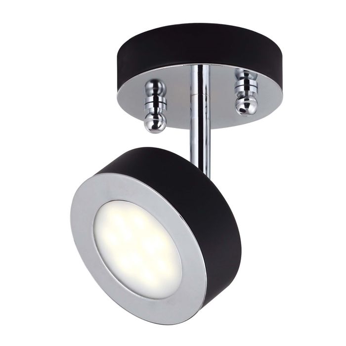 Бра "Lustige" 1x5W LED черный, хром 10x10x15 см