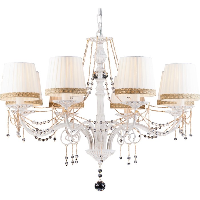 Люстра A3071LM-8WG "Sierra" 8x60W E14 78x78x60 см