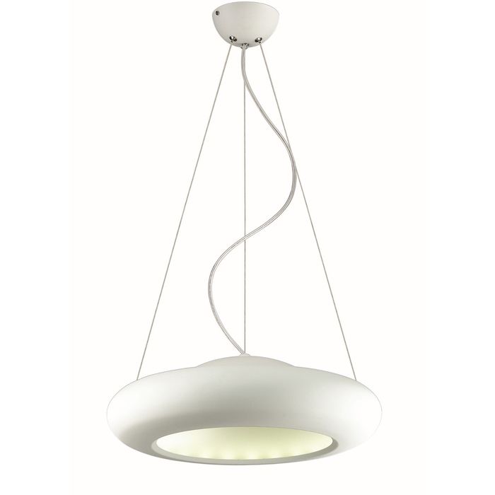 Люстра подвес 1526-28P "Kreise" 1xLED 28W, 12V, 4000K белый 45x45x20 см