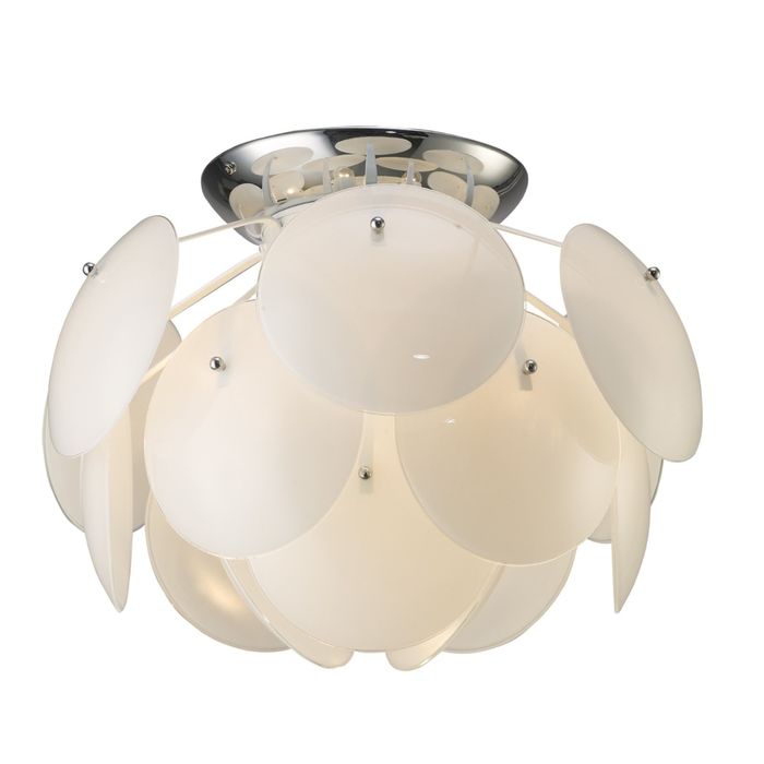 Люстра подвес "Megapolis" 7xE14 40W хром 47x47x35 см