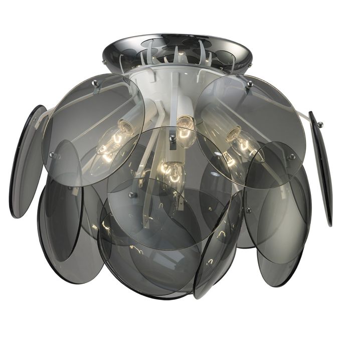 Люстра подвес "Megapolis" 7xE14 40W хром 47x47x35 см