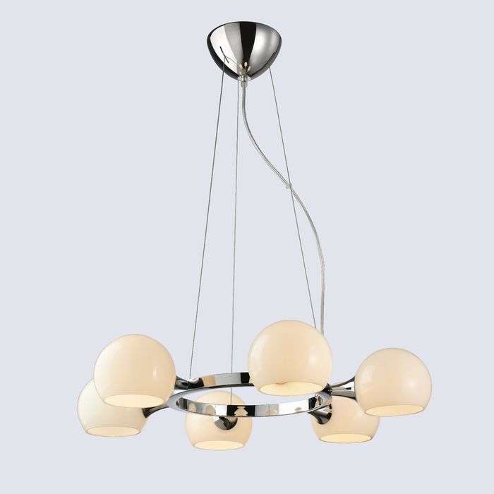 Люстра 1014-6P "Molecula" 6xE14 40W хром 65x65x120 см