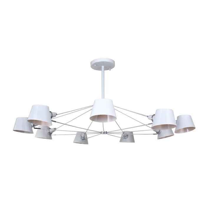 Люстра 1513-9P "Eimer" 9xE14 40W белый 120x120x45 см