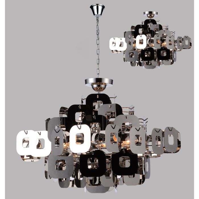 Люстра подвес "Chromic-pieces" 6xE14 40W хром 56x56x40 см