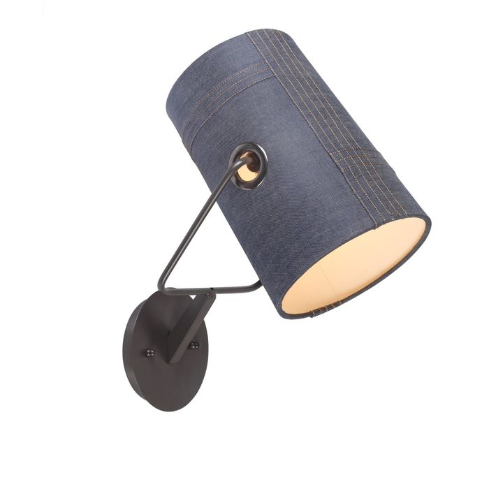 Бра 1640-1W "Jeans" 1xE14 25W джинса 18x26x40 см