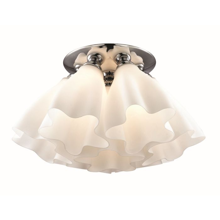 Люстра 1312-7U "Waves" 7xE27 40W хром 52x52x29 см