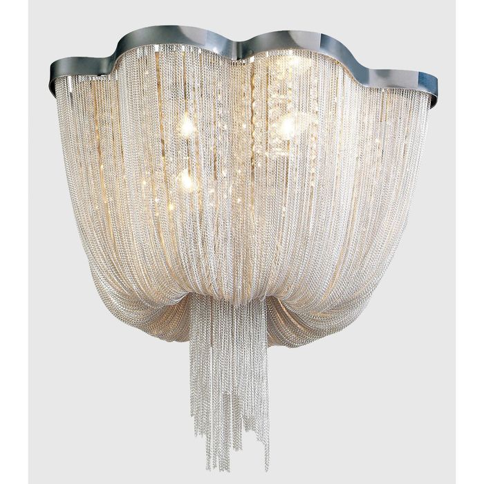 Люстра 1088-6U "Chainomatic" 6xE14 40W хром 60x60x60 см