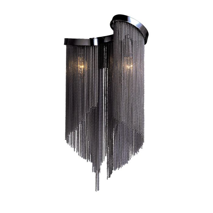 Бра "Multivello" 2x25W E14 черный 22x15x44 см