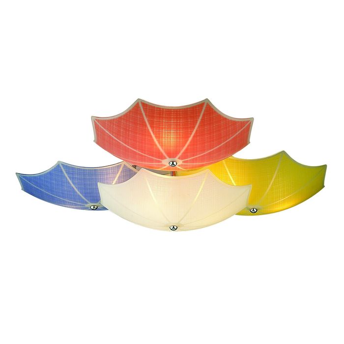 Люстра 1125-9U "Umbrella" 9xE27 40W  цветной 70x70x15 см