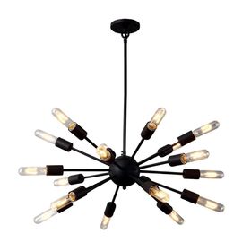 

Люстра 5010/01 SP-18 "Floriana" 18x40W E27 черный 75x75x37 см